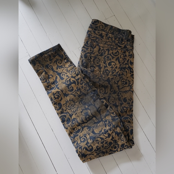 2010s J BRAND Gold Brocade denim - Picture 8 of 8